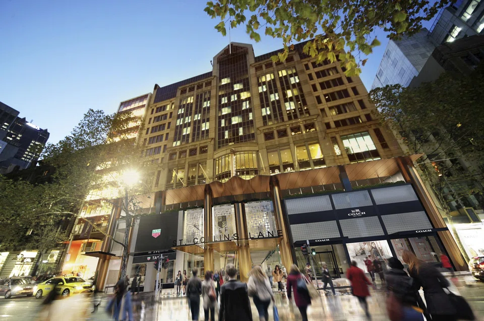 Novotel Melbourne on Collins in Melbourne, a Frasers Hospitality Trust property. FHT's distribution per stapled security for the first half of 2024 is down 13.7 per cent.