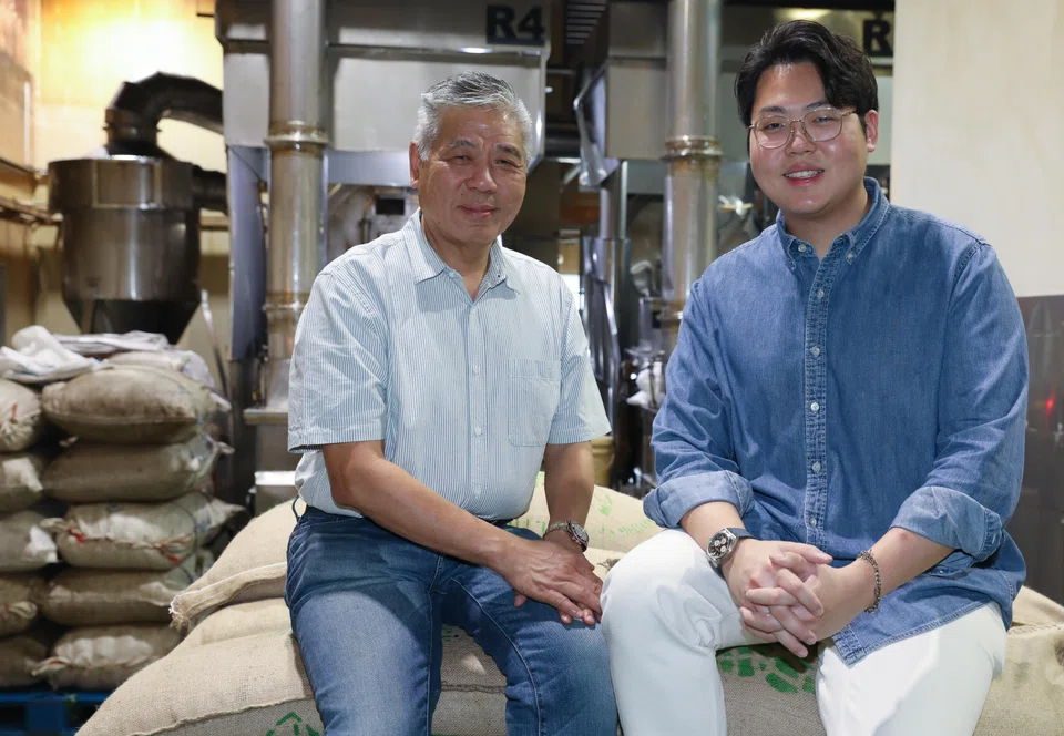 Jason Soon (left) and Nigel Soon of Kim Guan Guan Coffee Roaster. The company has launched retail brand Kim's Duet to reach coffee drinkers directly.
