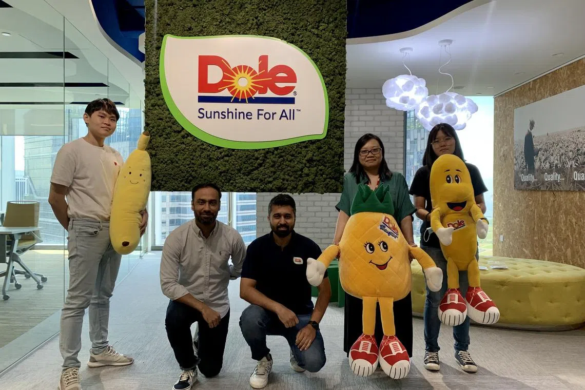 Dole Specialty Ingredients’ team in Singapore. DSI sources and transforms fruit side streams and unutilised fruit parts and transforms them into high-value natural products such as enzymes, extracts, seed oils and fibres.