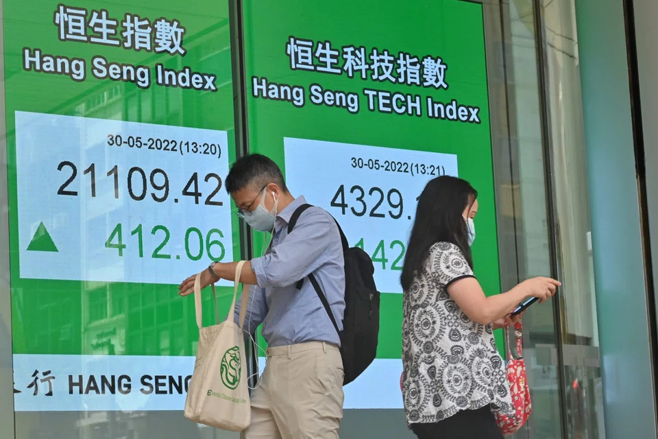 The Hang Seng Index edged up 0.12 per cent, or 24.77 points, to 20,647.45 on Friday morning.