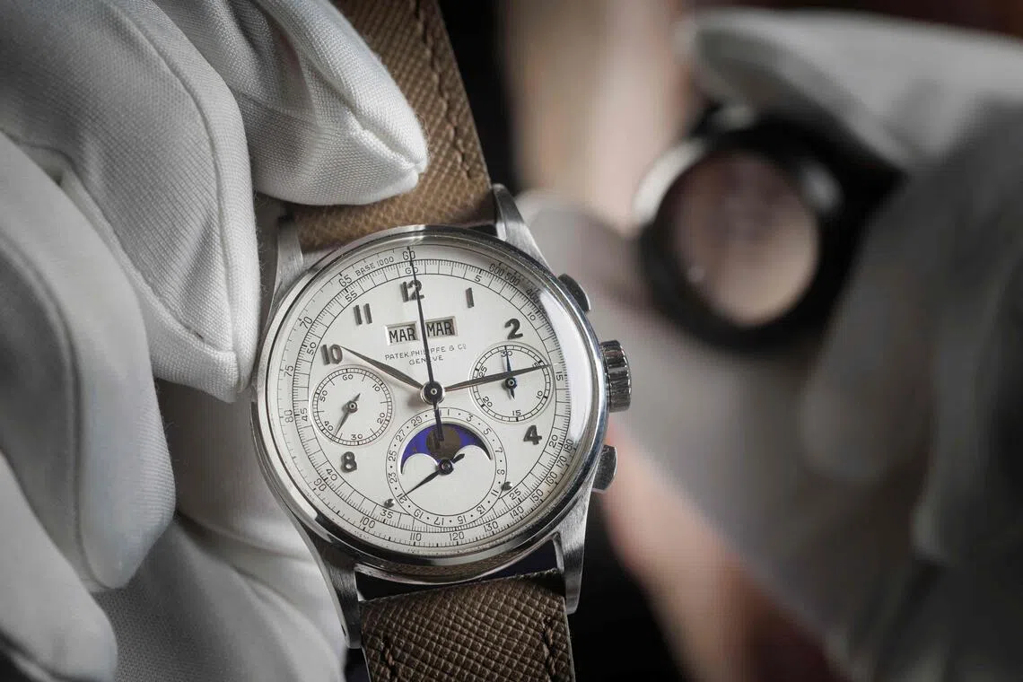 A rare Patek Philippe steel watch manufactured in 1943 beat records to be the most expensive wristwatch ever sold at auction.