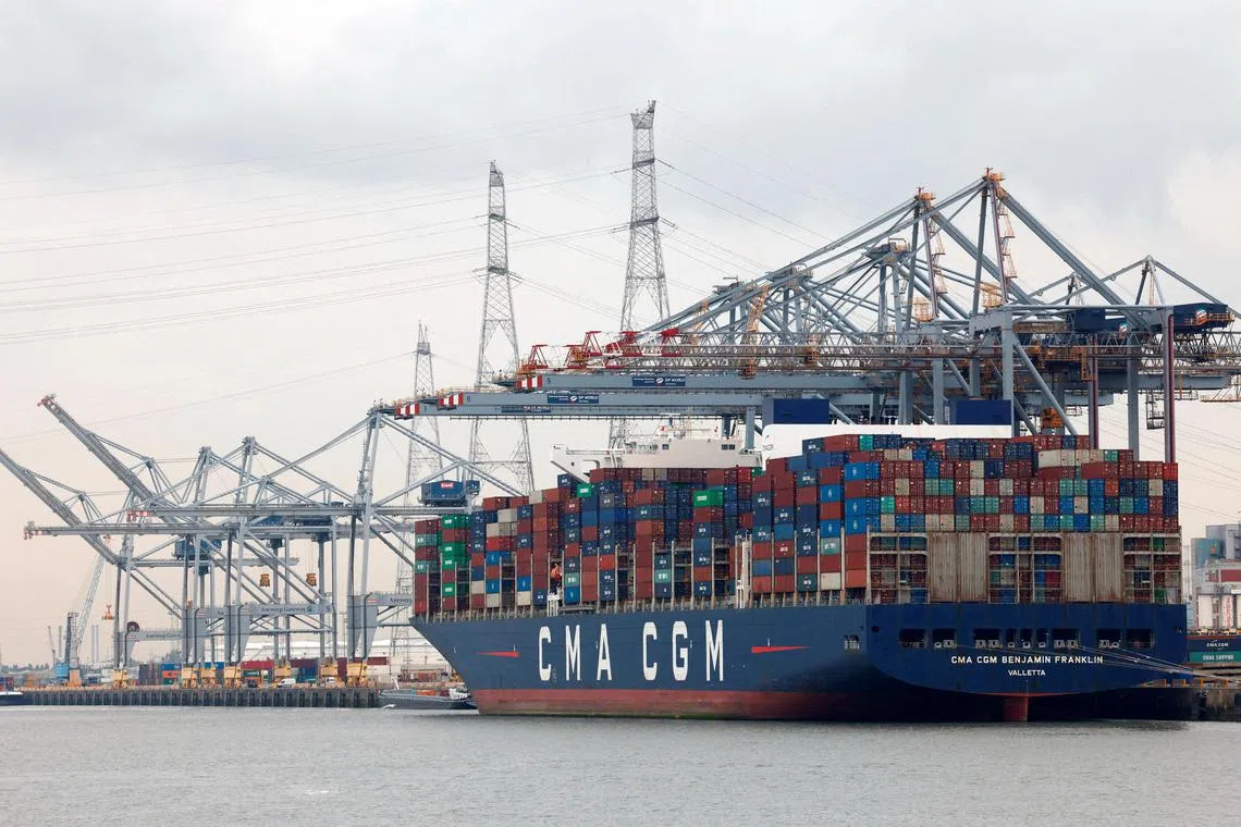 The ship was traveling westbound from Asia to Europe when it encountered “unexpectedly strong adverse weather conditions”, CMA CGM said.