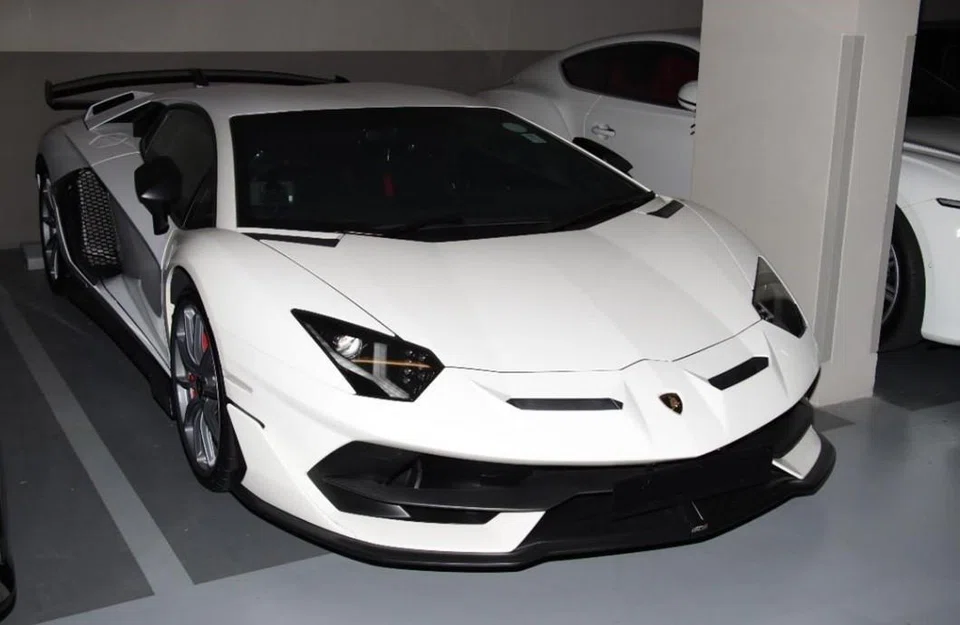 A car that has been seized in connection with the investigation into transnational scam syndicate Prince Holding Group.