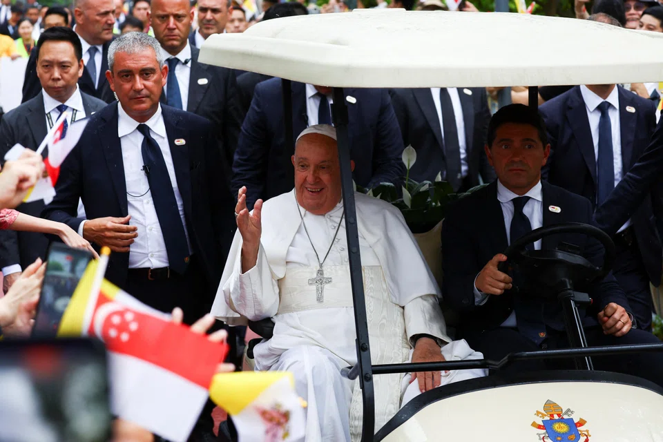 Pope Francis arrives in Singapore during the last leg of his apostolic visit to Asia.