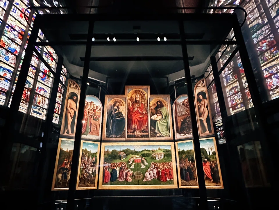 Adoration of the Mystic Lamb in St Bavo's Cathedral.