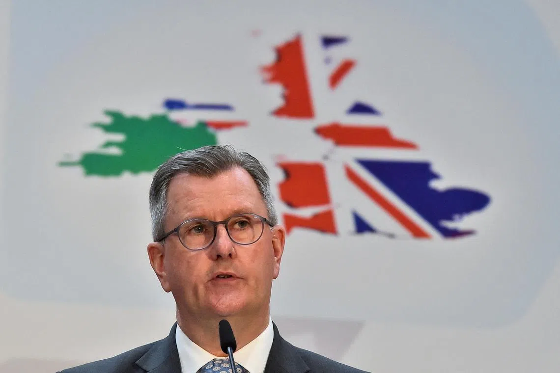 Democratic Unionist Party leader Jeffrey Donaldson says the proposed "Stormont brake" does not deal with the "fundamental issue, which is the imposition" of European Union law by the Northern Ireland Protocol.