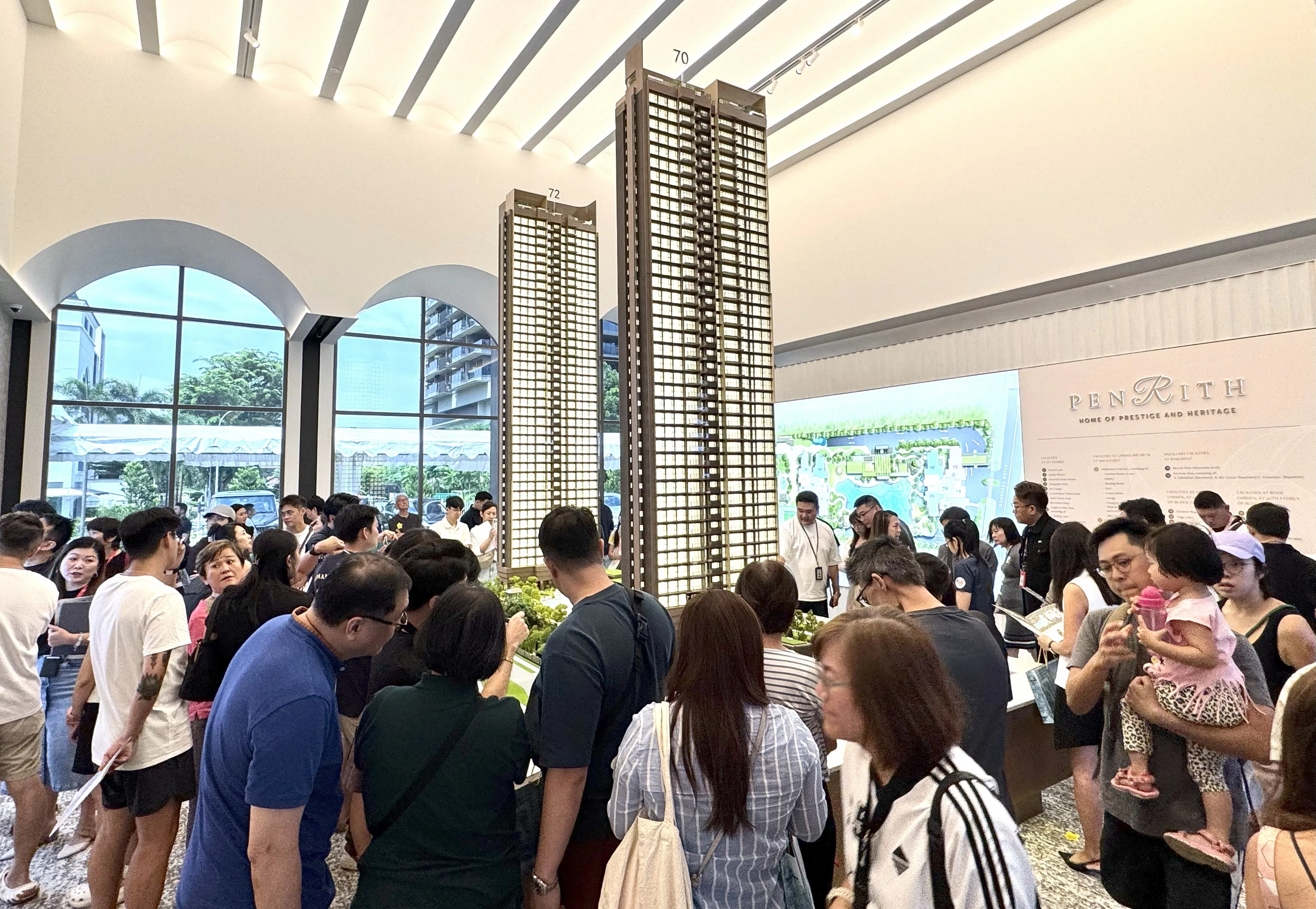 Penrith项目售出97%，平均尺价2800新元；Faber Residence售出86%，平均尺价2160新元- The Business  Times