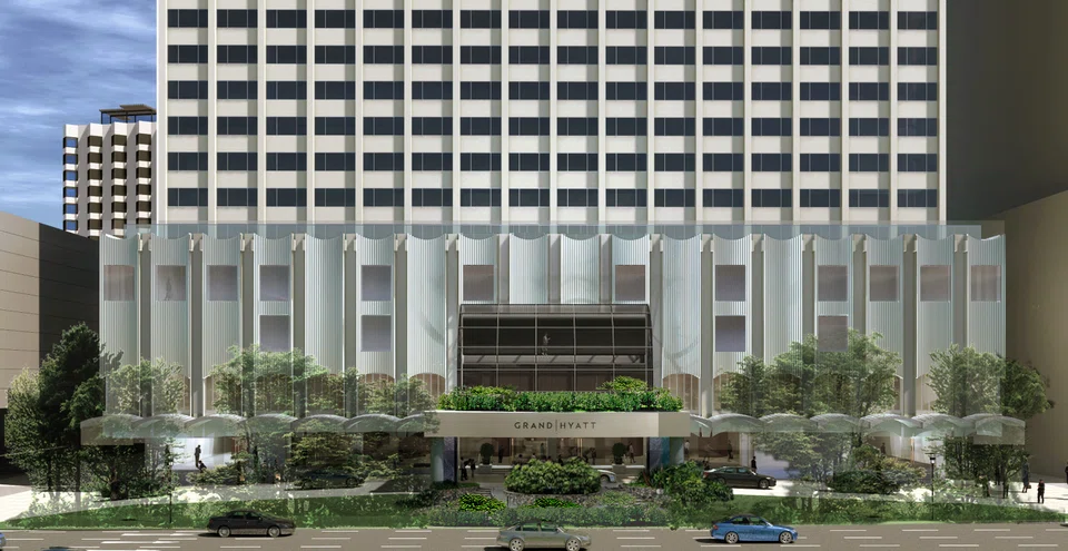 A rendering of the new Grand Hyatt.