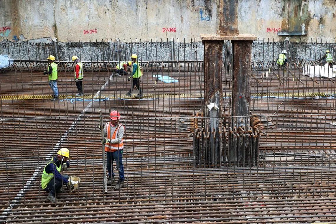Construction demand in the Republic is projected at S$47 billion to S$53 billion in 2025, driven by mega projects such as the Cross Island Line.