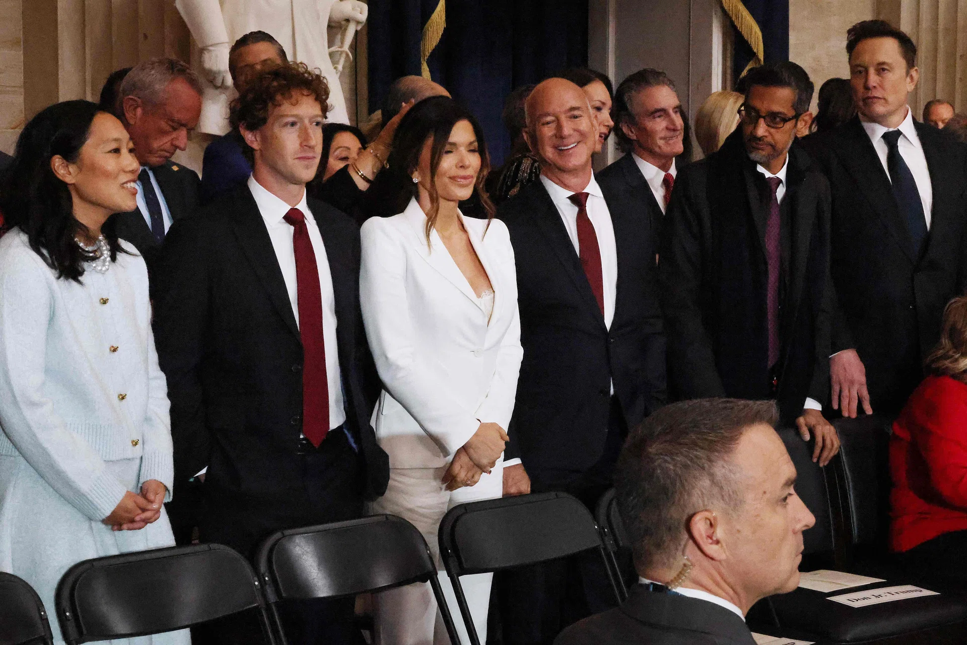Tech billionaires take centre stage at Trump inauguration - The ...