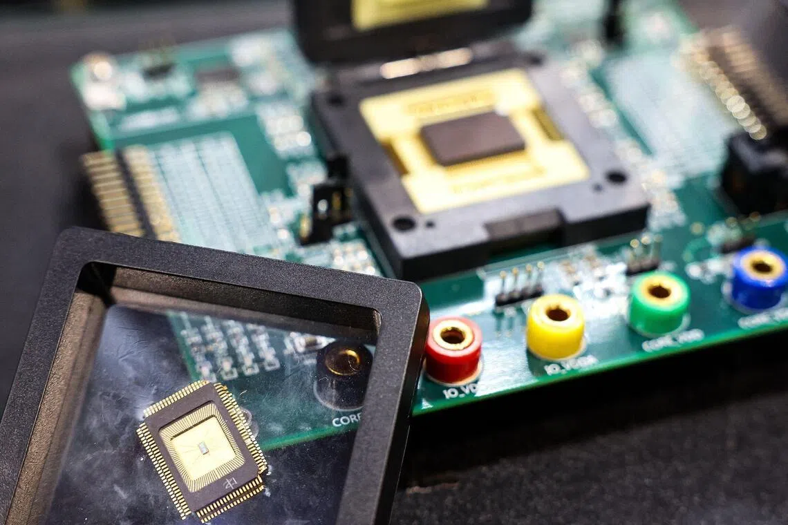 Semiconductor chip made by Taiwan Semiconductor Manufacturing Company. Tech-savvy middle powers - South Korea, Taiwan and Singapore - have advanced industries and could serve as bridges between competing tech blocs.