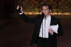 Jonathan Groff lands his first Tony for his lead role in "Merrily We Roll Along".