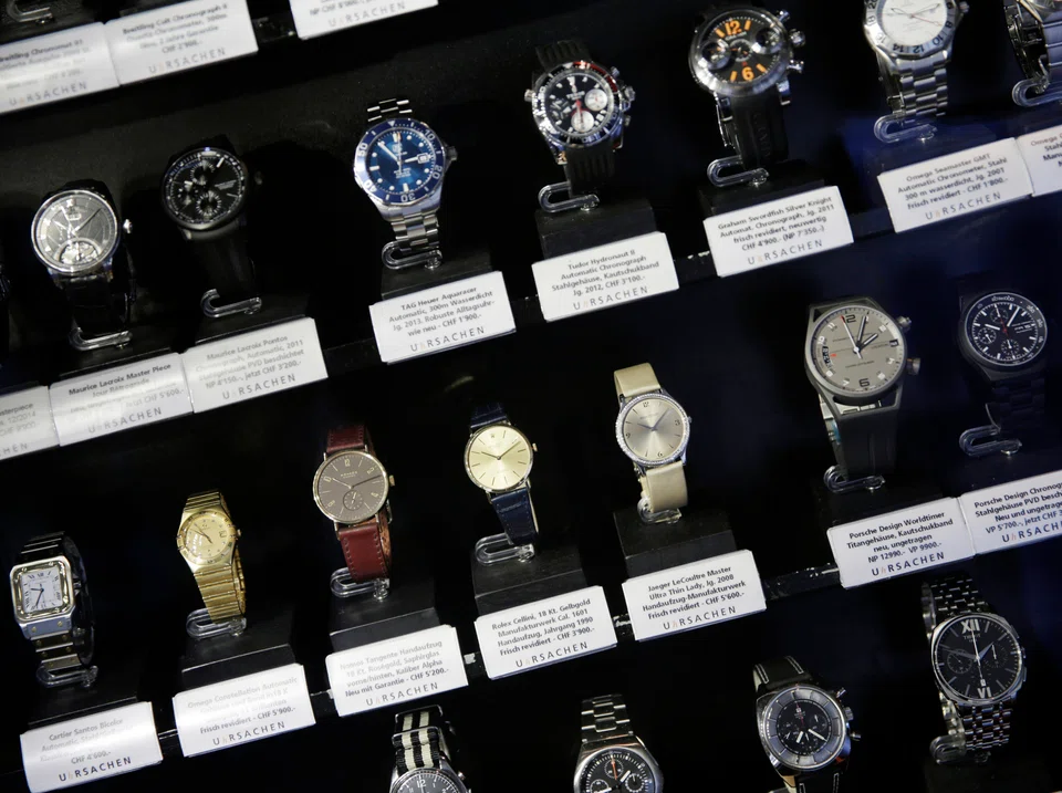 Shipments surge by 14 per cent in May to 2.3 billion Swiss francs (S$3.4 billion) in value, the Federation of the Swiss Watch Industry says on Tuesday (Jun 20).