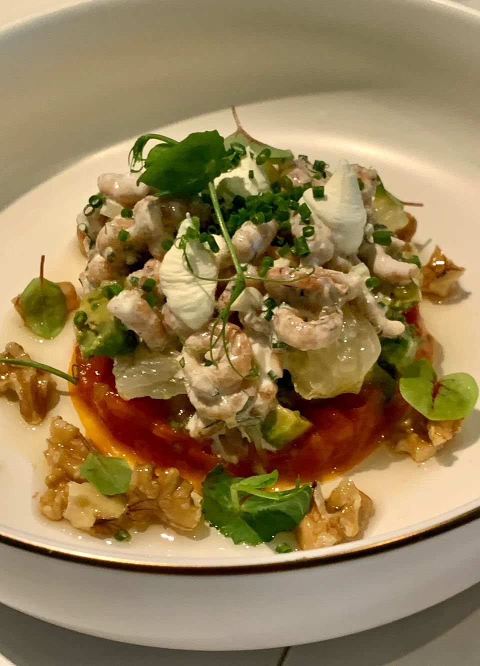 La Grise - Grey Shrimp and Tomato salad