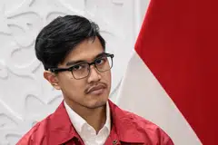 Kaesang Pangarep (above), the youngest son of President Joko Widodo, is the chairman of a youth-oriented political party that is part of the coalition supporting Widodo and president-elect Prabowo Subianto.