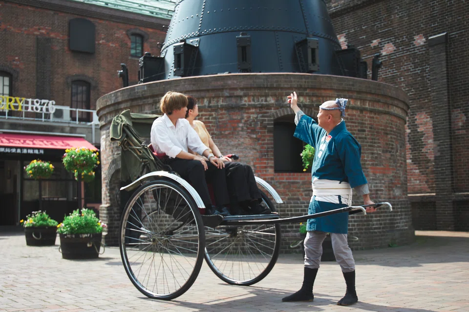 Take a rickshaw ride to see where beer brewing began in Japan. 