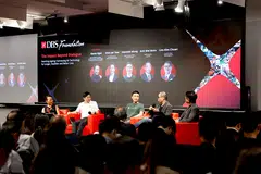 From left: Karen Ngui, head of DBS Foundation and DBS group strategic marketing and communications; Chen Jer Yaw, executive director of BOP; Kenneth Wong, CEO of Evercare Health; Goh Wei Boon, CEO of GovTech; and Lim Him Chuan, country head of DBS Singapore, at the Impact Beyond Dialogue. 