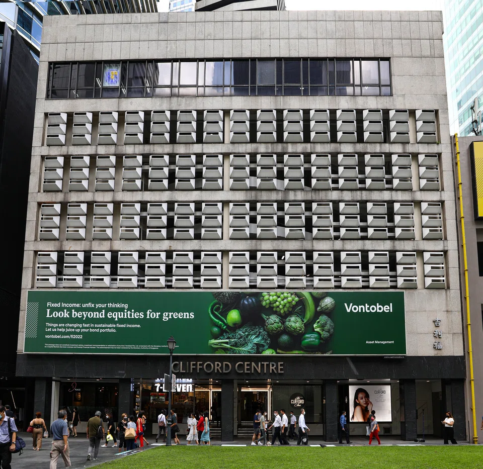 Clifford Centre, next to Raffles Place MRT station, was completed in the 1970s. 
