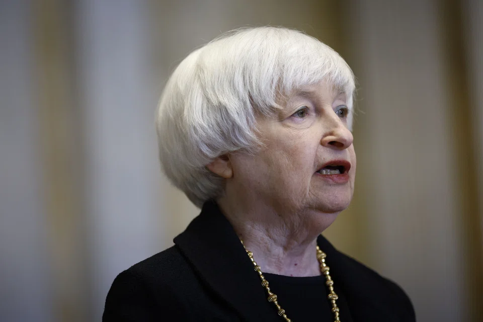 “I really don’t expect the United States to fall into a recession,” Janet Yellen said at a press conference ahead of a meeting of G-7 finance ministers in Germany. 