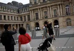 Tourists at the Palais Royal in Paris. Asian visitors prefer to combine their sports viewing with broader travel plans and, on average, book longer hotel stays than Europeans, says online platform Trip.com. 
