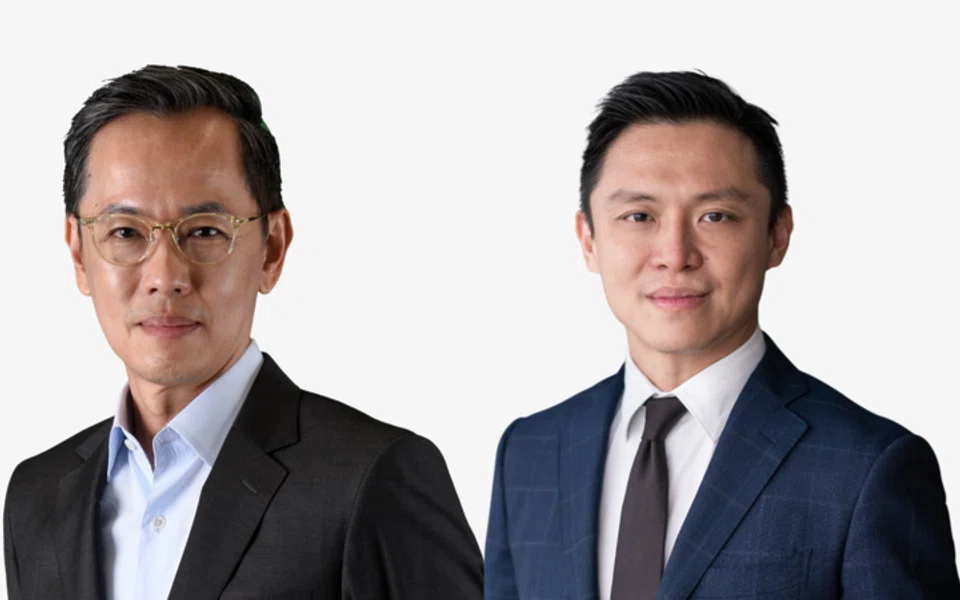 Calvin Phua (left) will succeed SLA's chief executive officer Colin Low from May 1, 2025.
