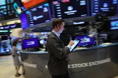 The S&P 500 opened lower by 1.09 points, or 0.03 per cent, at 4,157.68, while the Nasdaq Composite gained 13.30 points, or 0.11 per cent, to 12,513.87 at the opening bell.
