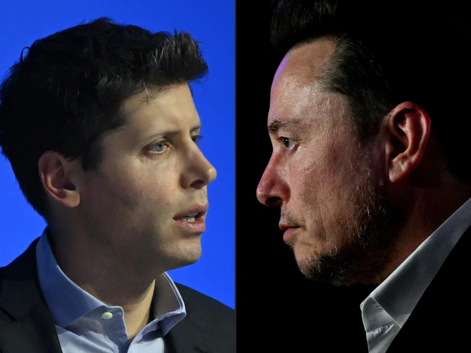 Elon Musk (right) has accused Apple of giving unfair preference to ChatGPT on its App Store and threatened legal action, triggering a fiery exchange with OpenAI CEO Sam Altman (left) this week.