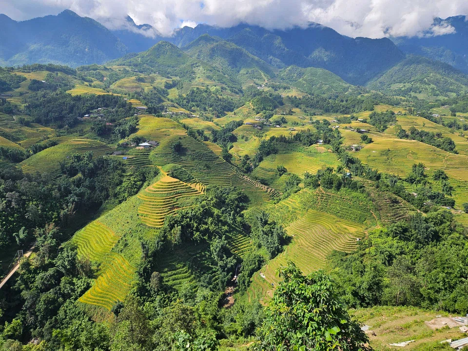 The unspoilt beauty of Sapa's mountainous surroundings. 