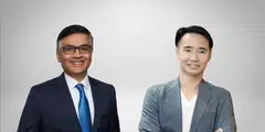 Harish Venkatesan, head of corporates and business banking, HSBC Singapore (left), and Kelvin Teo, co-founder and group CEO, Funding Societies.