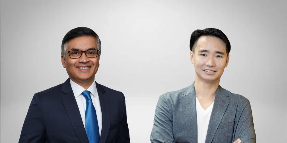 Harish Venkatesan, head of corporates and business banking, HSBC Singapore (left), and Kelvin Teo, co-founder and group CEO, Funding Societies.