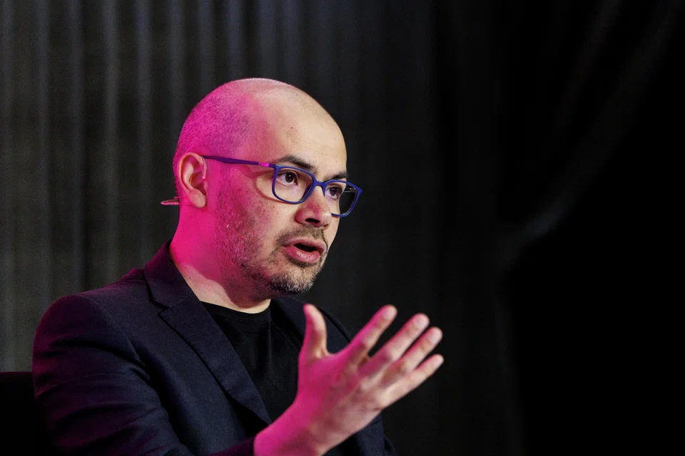 Google DeepMind CEO Demis Hassabis speaks at a keynote event in London, Britain, June 2, 2025. SXSW London, the first European edition of the SXSW festival, takes place across 34 venues in east London from June  2 to June 7.  