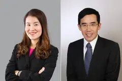 Alvin Koh will take over as chief executive from Sia Aik Kor (left), who led CCCS since 2019. 