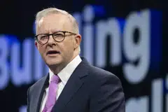 A campaign coinciding with the US president’s stop-start tariffs and volatile diplomacy is bolstering the prospects of Prime Minister Anthony Albanese and his ruling centre-left Labor Party.