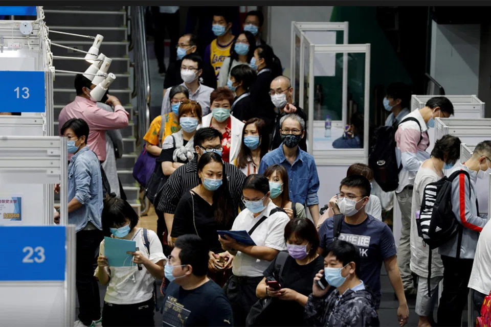 HONG KONG'S unemployment rate surged to 5.4 per cent for the 3 months ended April as the city's Covid restrictions continued to weigh on businesses and keep people at home.