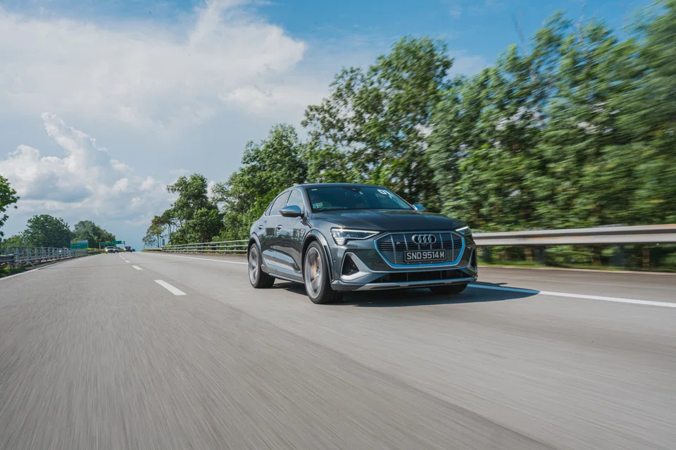 The car  has a fastback silhouette and smooth front end. with only a slender opening for cooling air to slip into the engine bay.