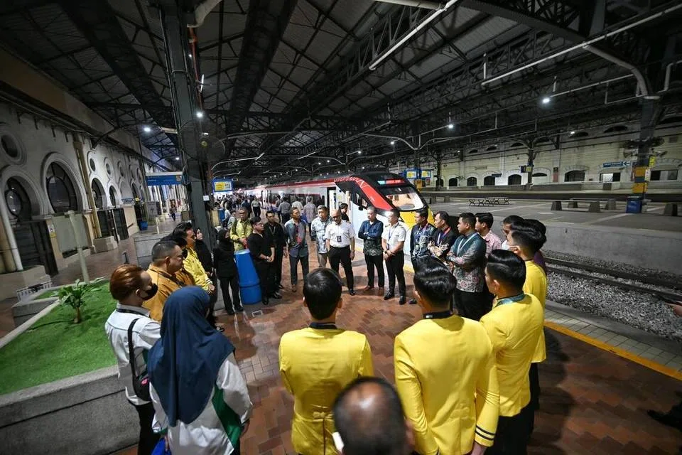 KTMB staff gathered at KL Railway Station ahead of the preview run.