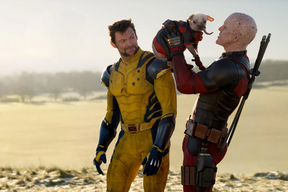 Deadpool & Wolverine, led by popular stars Hugh Jackman (left) and Ryan Reynolds has collected US$494.3 million in North America and US$535 million internationally in ticket sales.