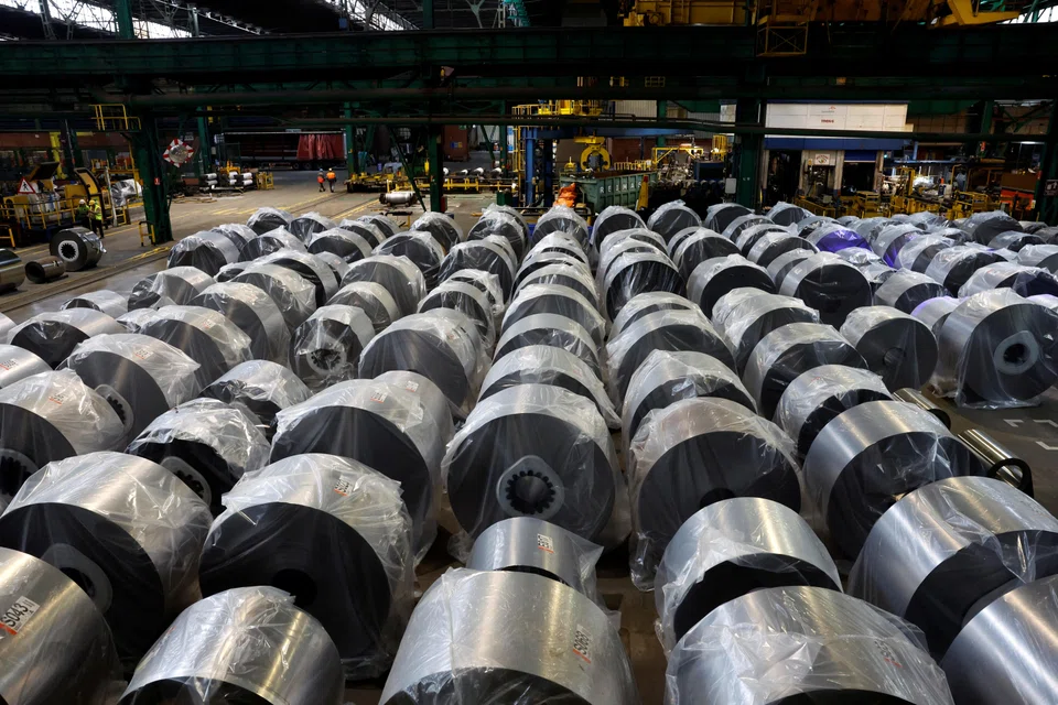 Steel rolls at ArcelorMittal steel plant in the Basque town of Etxebarri, Spain, Feb 28, 2025. Donald Trump earlier this month ordered a 25 per cent tariff on steel and aluminum imports, and in the process announced he would rescind all existing country-level exemptions.