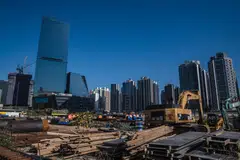 Construction in the Kai Tak area of Hong Kong. Sun Hung Kai Properties' project in the area sold units at an average of HK$22,808 (S$3,830) per square foot.