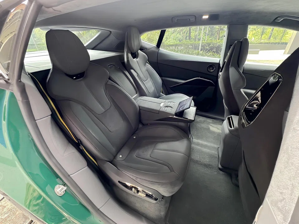 Despite its sporty shape the Eletre has a cavernous cabin, especially in the back.