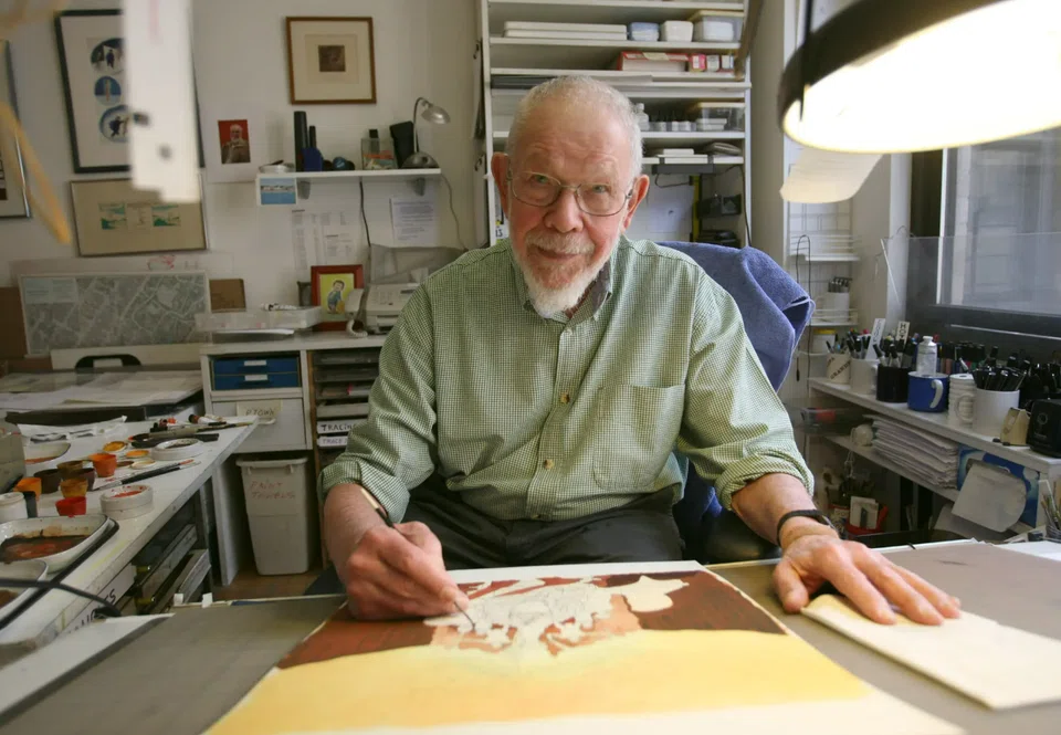 Al Jaffee at work in 2008. In 2007, he won cartooning’s top honour, putting him in the company of Charles M Schulz, Mort Walker, Gary Larson, Matt Groening and others.