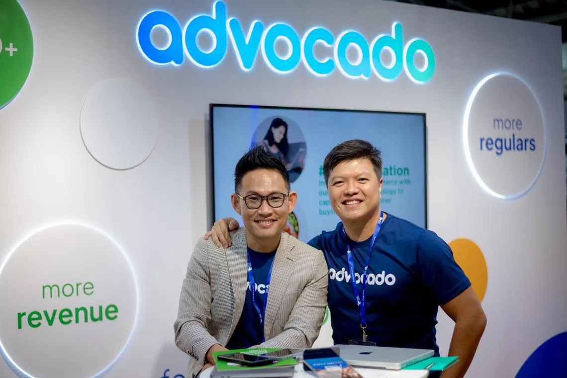Joval Gan (left) and Eric Chia, the co-founders of cloud CRM firm Advocado.