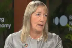 Marisa Drew, chief sustainability officer at StanChart, says that the goal with the guidelines around adaptation finance is that they become “a catalyst for that capital flowing.”