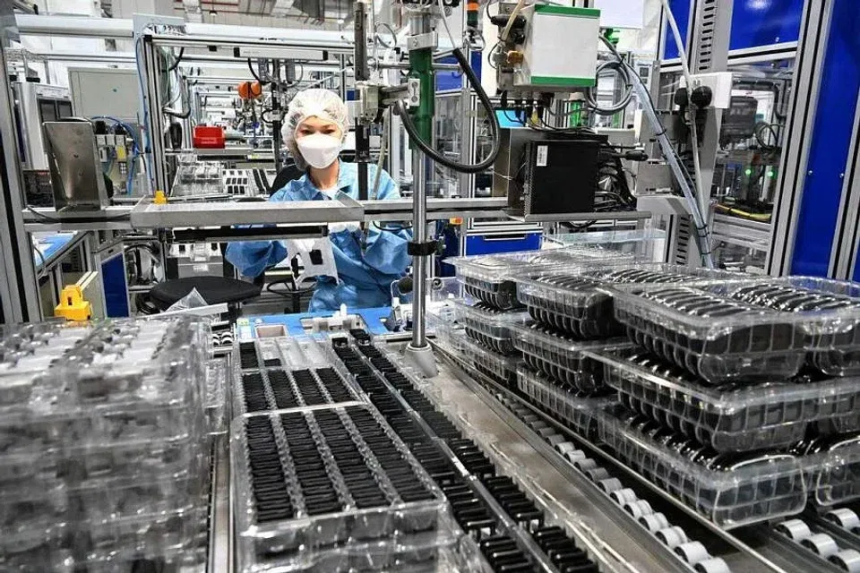 Industrial production has fallen 8.9 per cent year on year in February, down from 3.1 per cent in the previous month. 