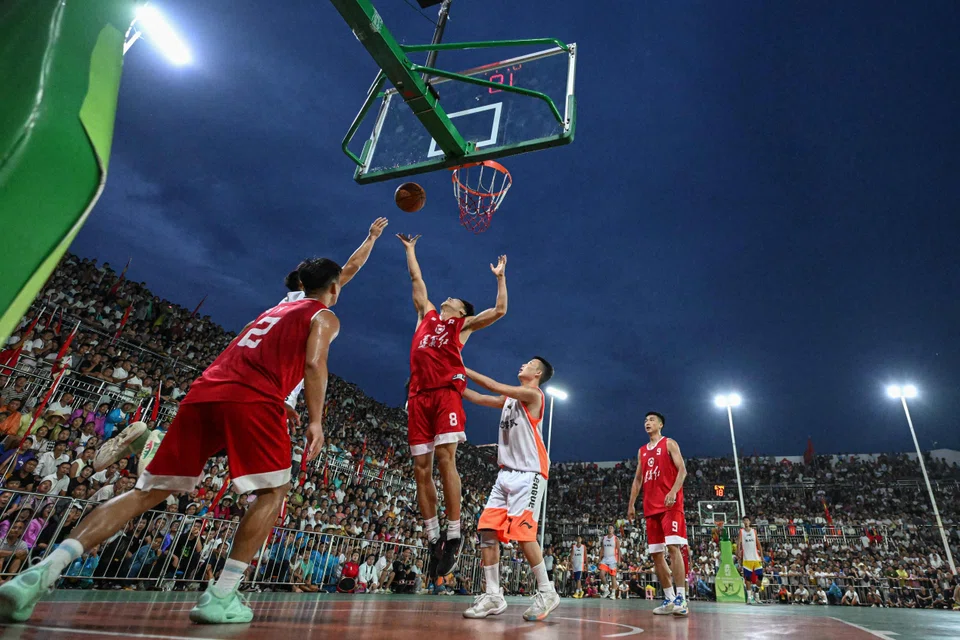 Athletes in the “CunBA” – with “cun” meaning village in Chinese – are all amateurs, and the prizes are simple platters of roast meat. But it’s the pure electricity of the games that keeps fans and players hooked.
