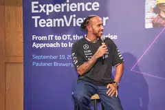 Seven-time F1 world champion Lewis Hamilton attended the TeamViewer Experience Day event in Singapore where he gave insights into life as a professional racer.