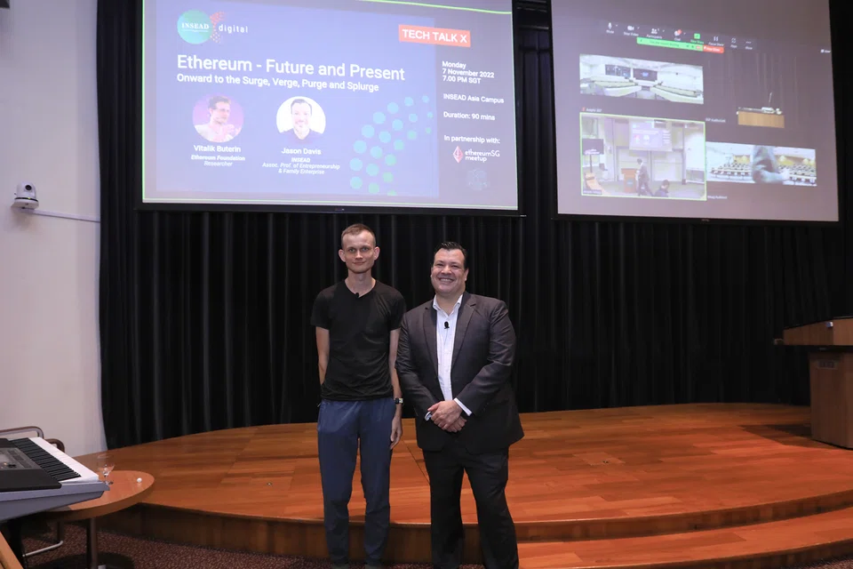 Jason P Davis with Ethereum's Buterin.