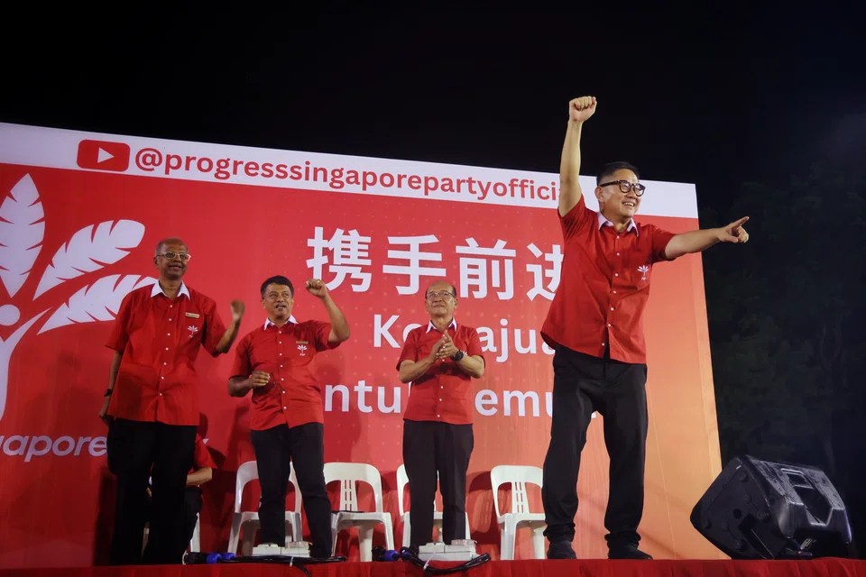 PSP candidates at a rally at Bukit Gombak on April 26.