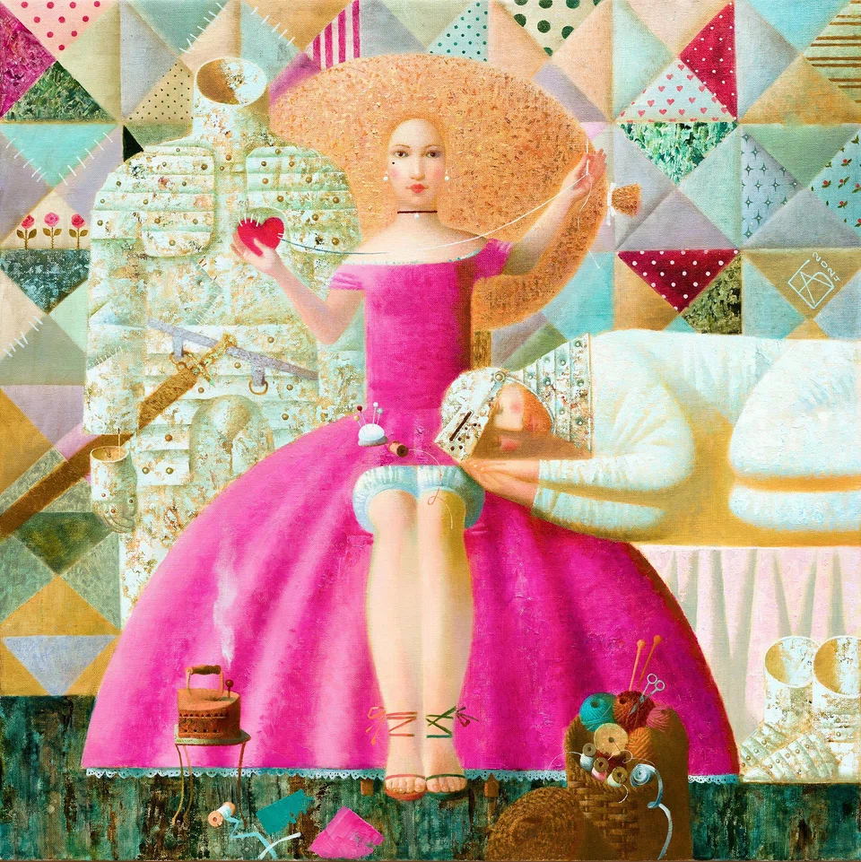 A highlight of her latest exhibition, Lady Of The Heart by Anna Berezovskaya is replete with symbolism. 