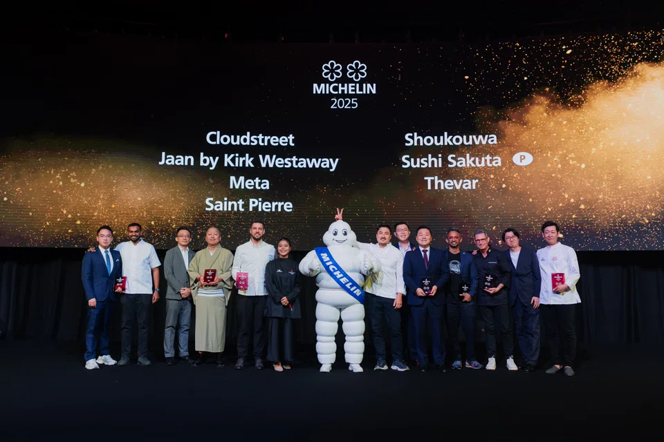 New entry Sushi Sakuta joins fellow two-star restaurants Meta, Thevar, Jaan by Kirk Westaway, Shoukouwa, Saint Pierre and Cloudstreet.